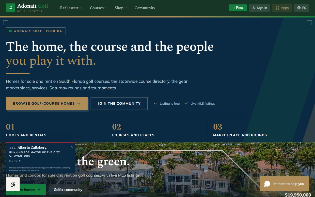 Adonait Golf — screenshot