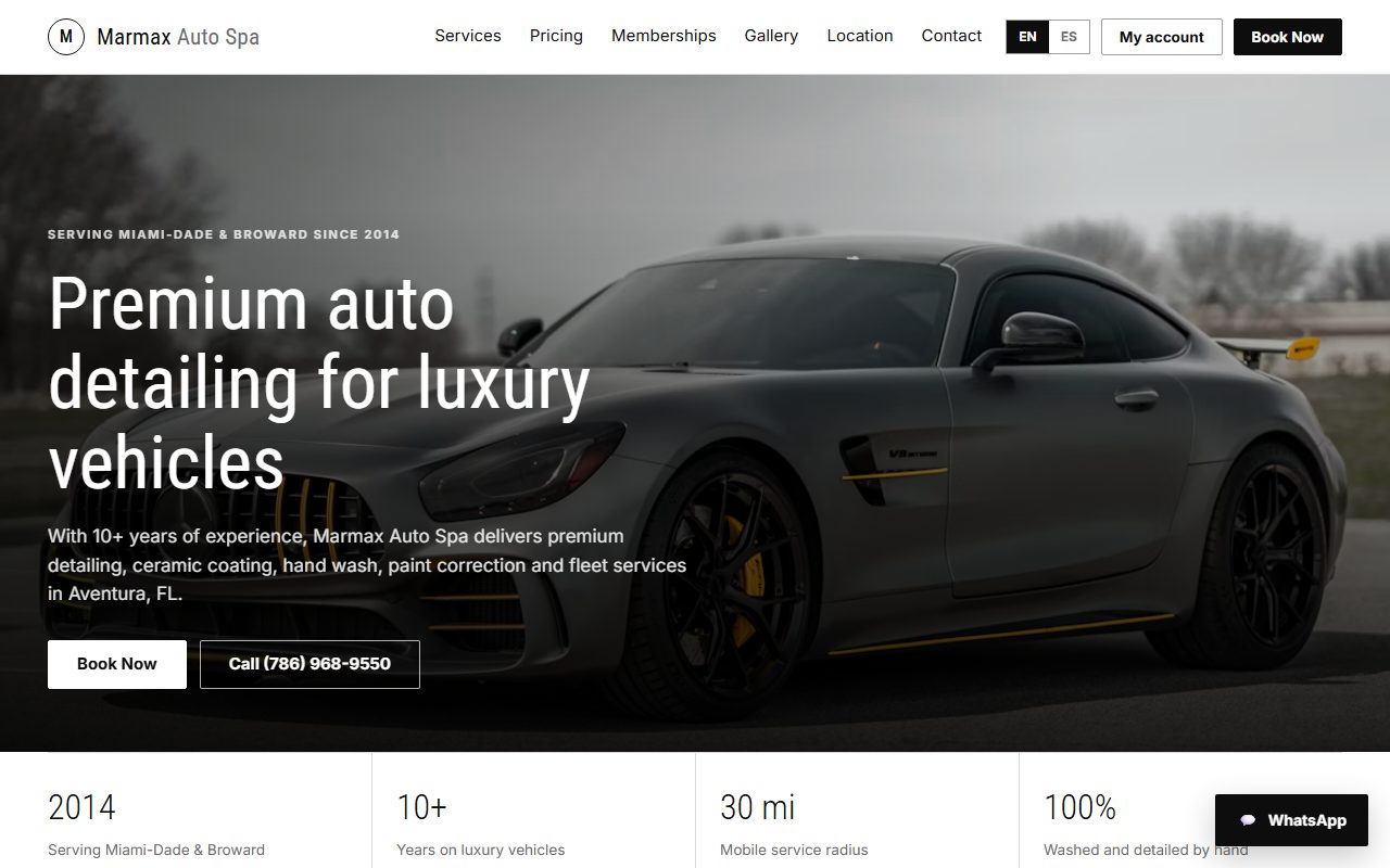 Marmax Auto Spa — screenshot
