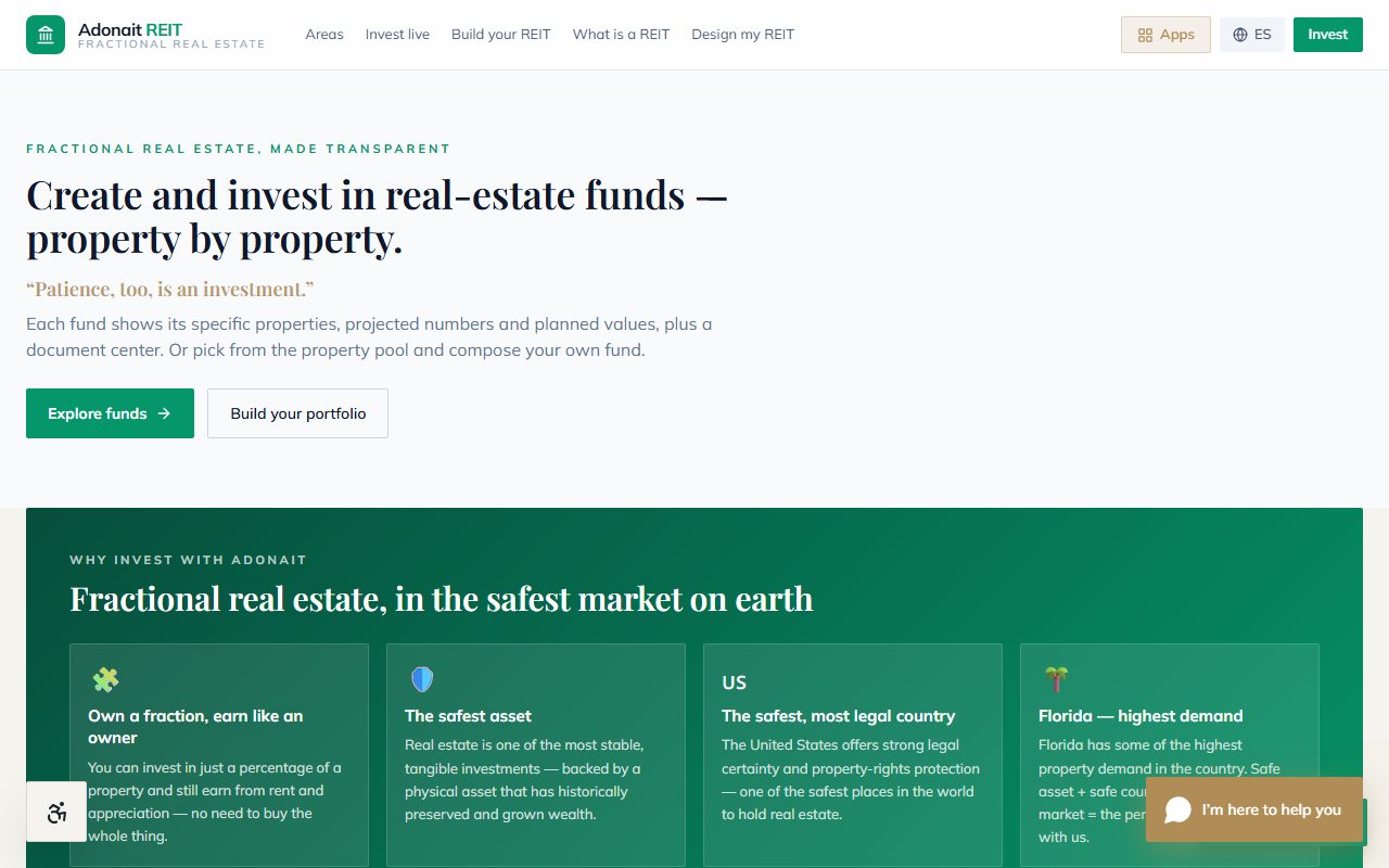 reit.adonait.com — screenshot