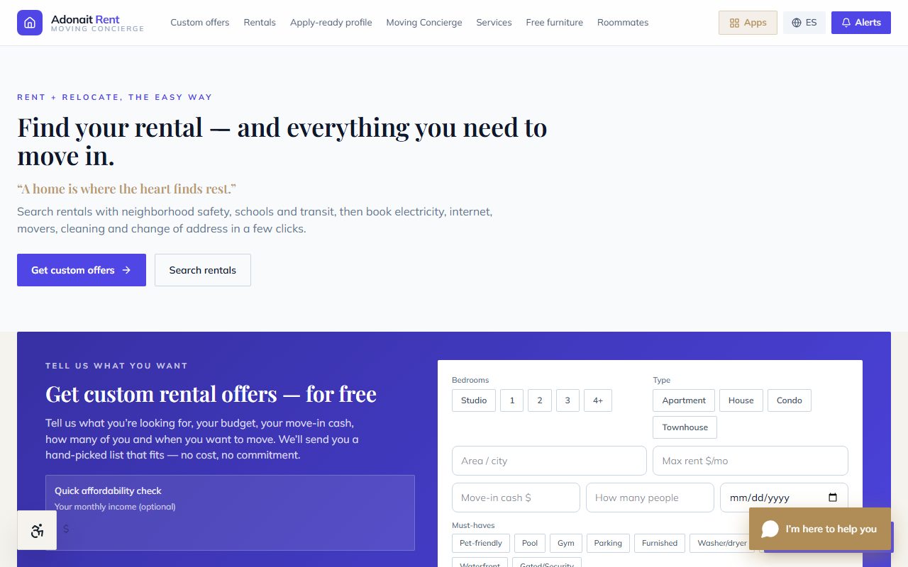 rent.adonait.com — screenshot